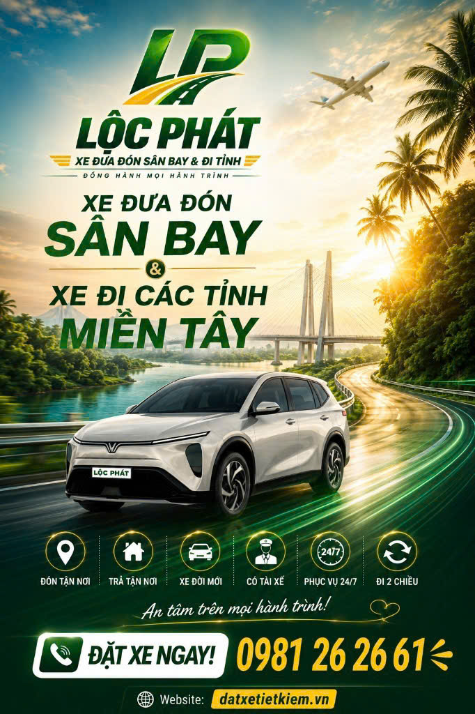 Nhà xe Lộc Phát – Xe đi miền Tây từ TP.HCM, đón tận nơi
